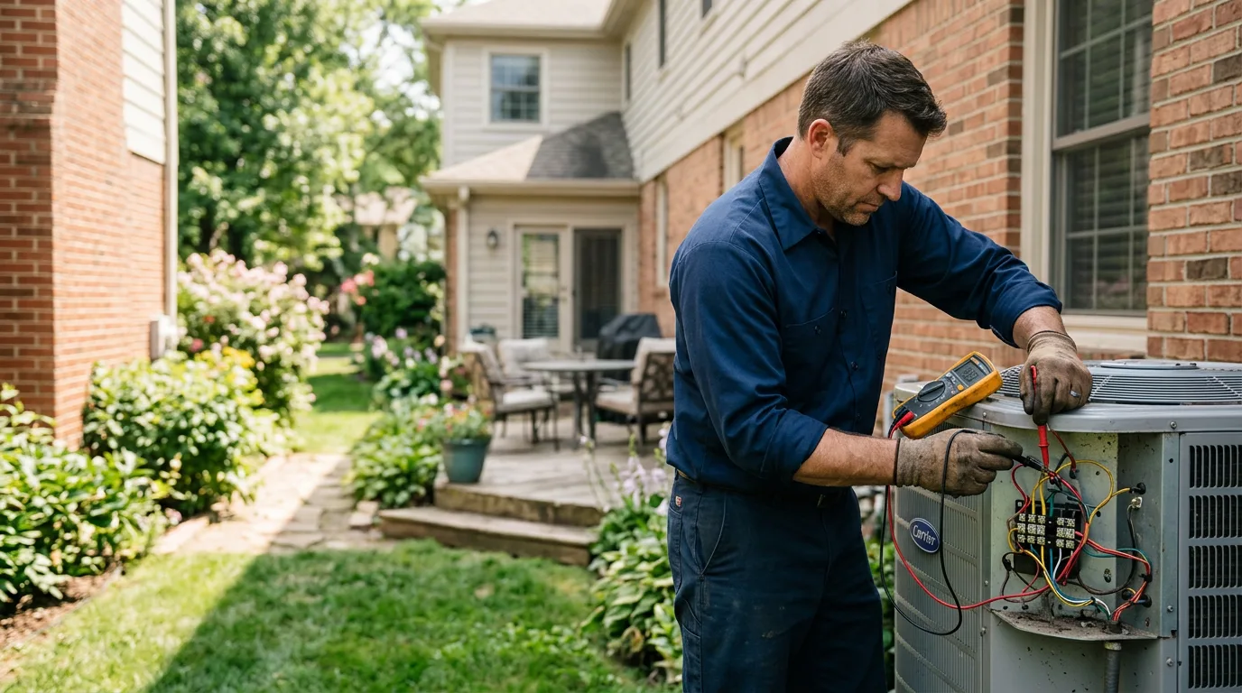 HVAC technician working near Winslow, NJ